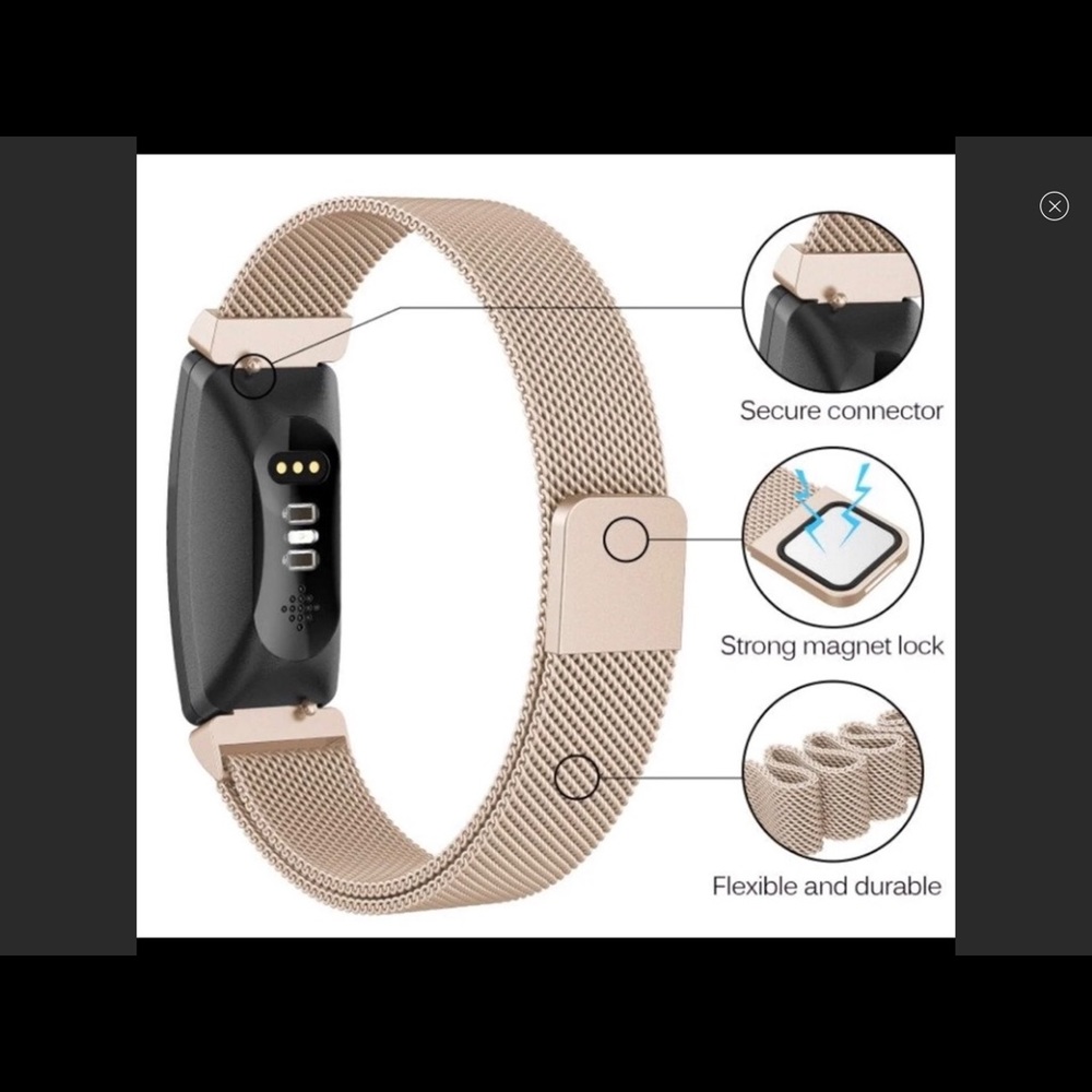 Fitbit Replacement Steel Magnet Band #oav - Picture 2 of 4